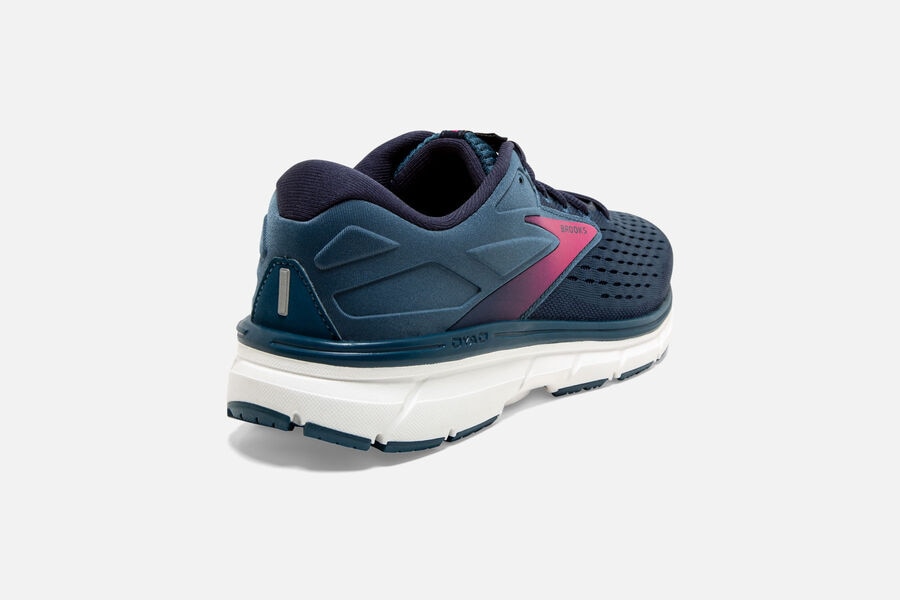 Brooks Israel Dyad 11 Road Running Shoes Womens - Navy/Pink - JUS-810976